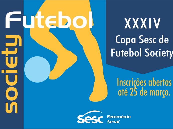 Sesc abre inscrições para a XXXIV Copa de Futebol Society
