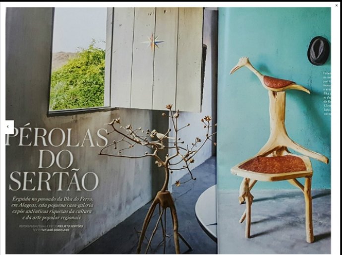Artesanato produzido na Ilha do Ferro é destaque em revista de decoração