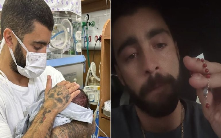 Pedro Scooby atualiza estado de saúde da filha Aurora após 3ª cirurgia