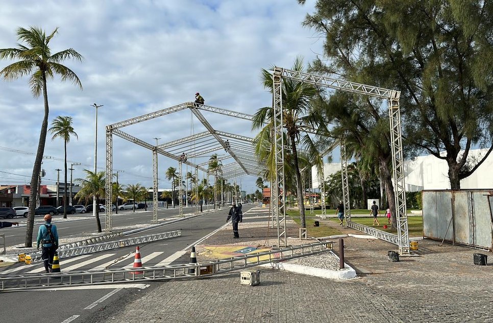Montagem do Camarote Aju_ / Foto: Divulgação