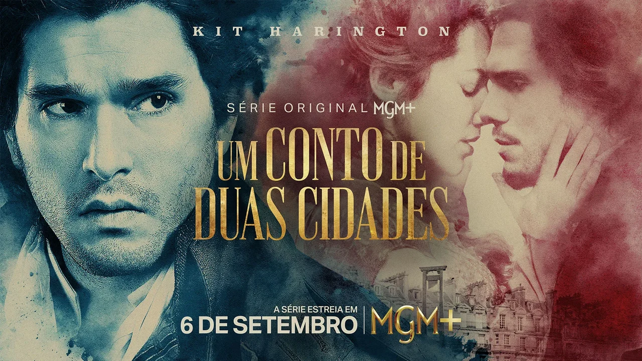 MGM+ divulga trailer de 'Um Conto De Duas Cidades', estrelada por Kit Harington, François Civil e Mirren Mack