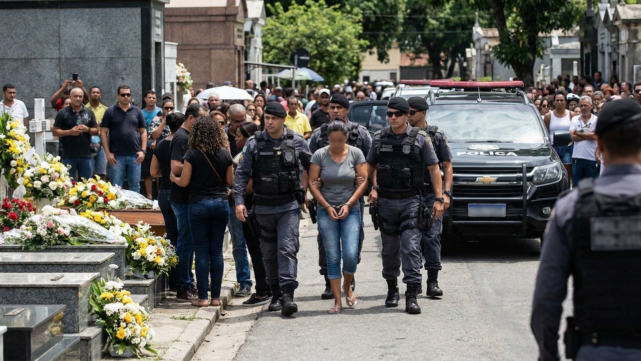 Suspeita de tortura de ex-mulher de traficante é presa durante velório no Cemitério do Caju