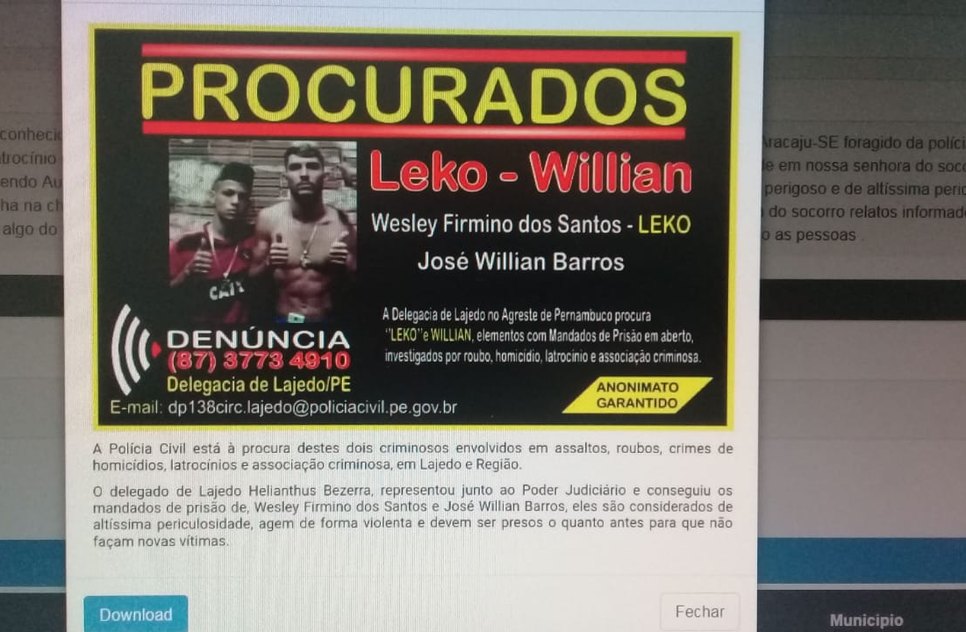 PRESO ALTA PERICULOSIDADE