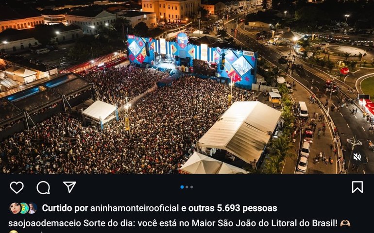Abertura do São João de Maceió tem público abaixo do esperado