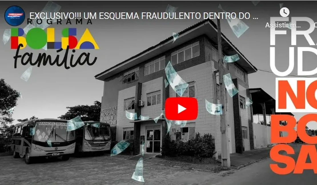 Vídeo: Jornalista descobre esquema de fraudes no Bolsa Família da Barra de Santo Antônio