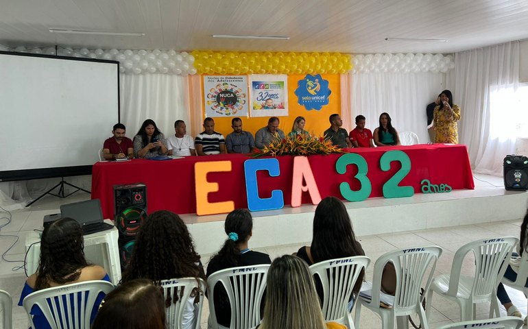 CMDCA de Novo Lino faz evento alusivo aos 32 anos do Estatuto da Criança e do Adolescente