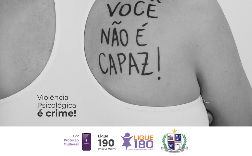 Campanha do Ministério Público alerta para os danos da violência psicológica