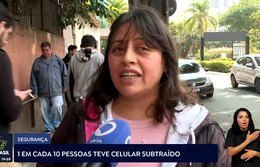 Uma em cada 10 pessoas já teve o aparelho celular subtraído