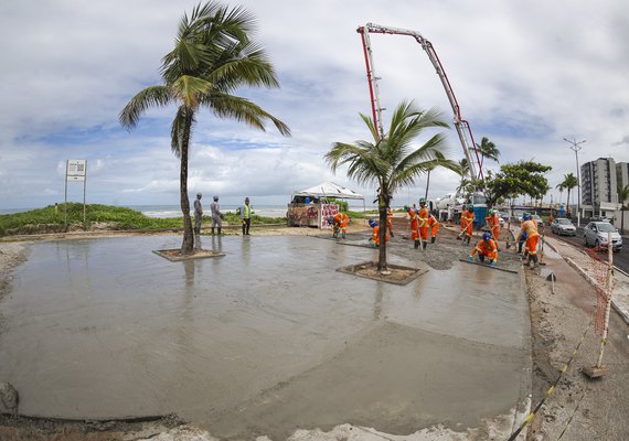 Obras de reurbanização da Praia da Avenida estão em fase final