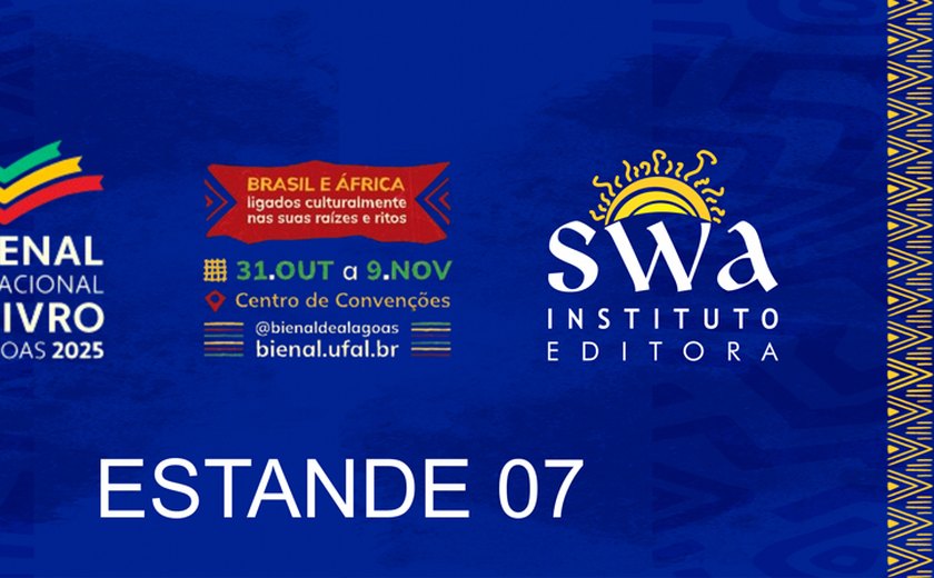 SWA Instituto Editora leva sertão à 11ª Bienal Internacional do Livro de Alagoas