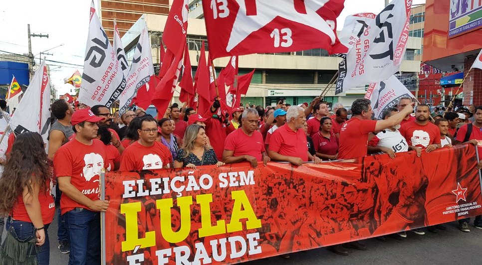 manifestação lula aracaju / Foto: evenilson santana