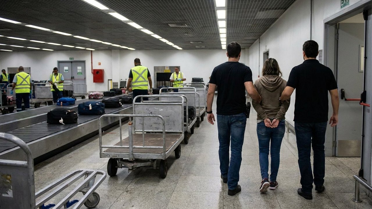 PF prende mulher por furtar bagagens na área restrita do Aeroporto do Galeão