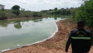 Adema fiscaliza mortandade de peixes em barragem de Nossa Senhora da Glória