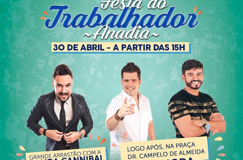 Prefeitura de Anadia realiza grande festa em comemoração ao Dia do Trabalhador