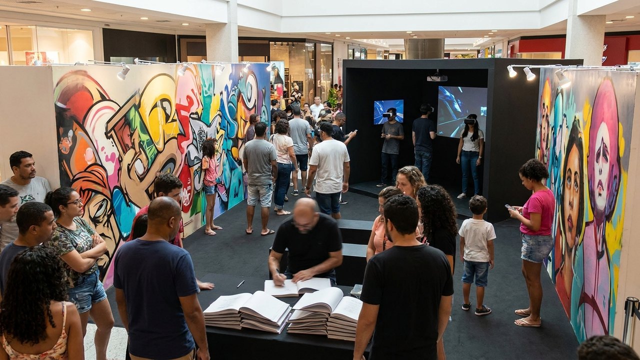 Shopping em Meriti terá Museu do Grafitti com novas obras, experiência imersiva e lançamento de livro