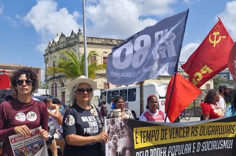 Lenilda Luna marcha junto ao 32º grito dos excluídos na Avenida da Paz