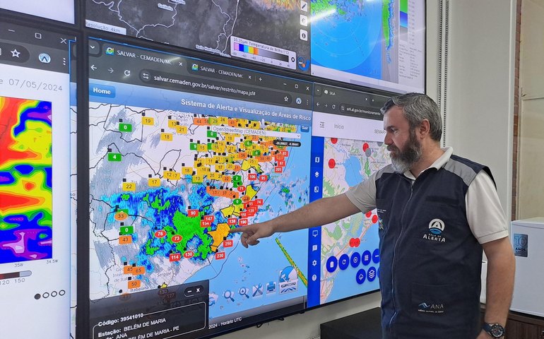  Semarh emite alertas meteorológico e hidrológico para o Estado de Alagoas 