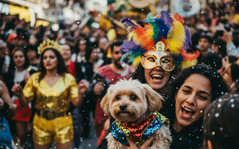 Carnaval é pra pet? Especialista alerta sobre riscos da folia para cães e gatos
