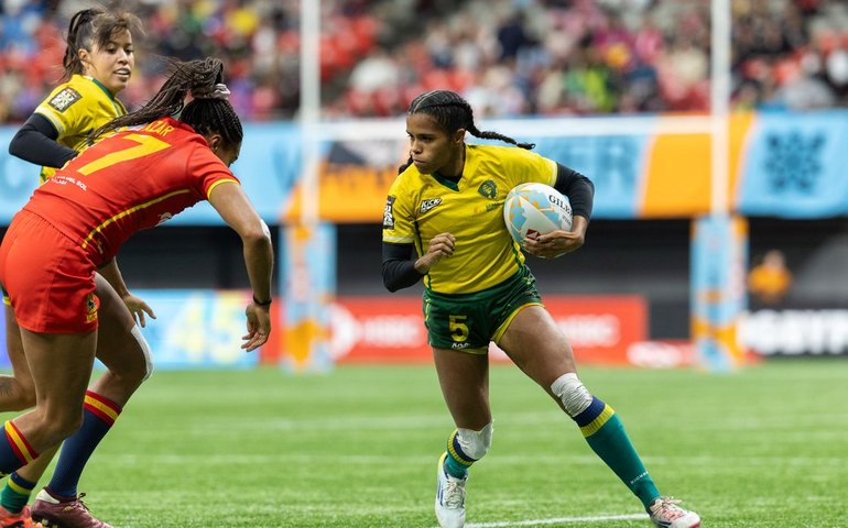 Seleção feminina bate China em 5ª etapa do circuito de rugby sevens