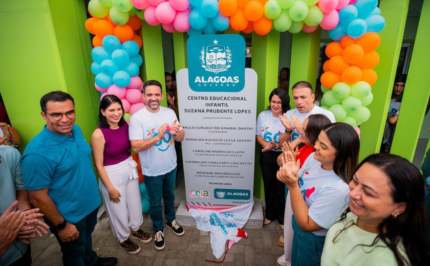 Em Major Izidoro: Governo de Alagoas entrega 60ª Creche Cria e três sistemas de dessalinização