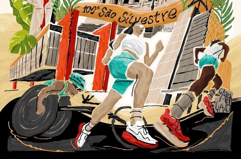 100ª Corrida Internacional de São Silvestre divulga arte selecionada para ilustrar ecobag oficial do evento