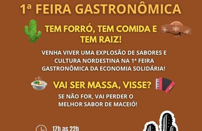 Prefeitura de Maceió promove 1ª Feira Gastronômica da Economia Solidária