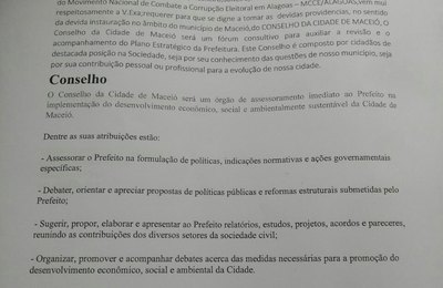 Proposta para criar o Conselho da Cidade está protocolada na Câmara