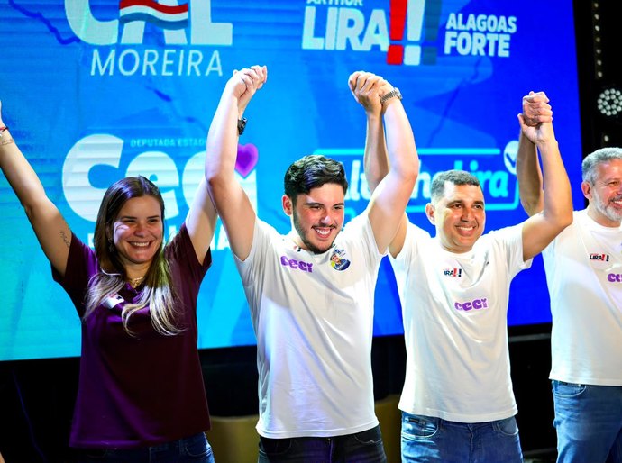 Ao lado de Arthur Lira, Cal Moreira declara apoio à pré-candidatura de Ceci em Maceió