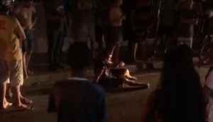 Suspeito de assaltar duas pessoas no ponto de ônibus é preso após ser linchado em Nossa Senhora do Socorro / Foto: Foto: Reprodução/Redação do Portal A8SE