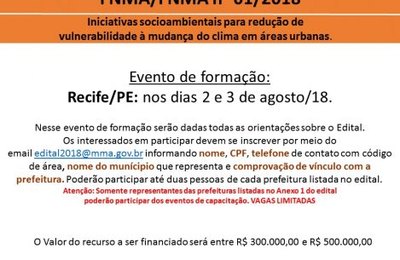 Fundo do Meio Ambiente disponibiliza recursos para projetos	