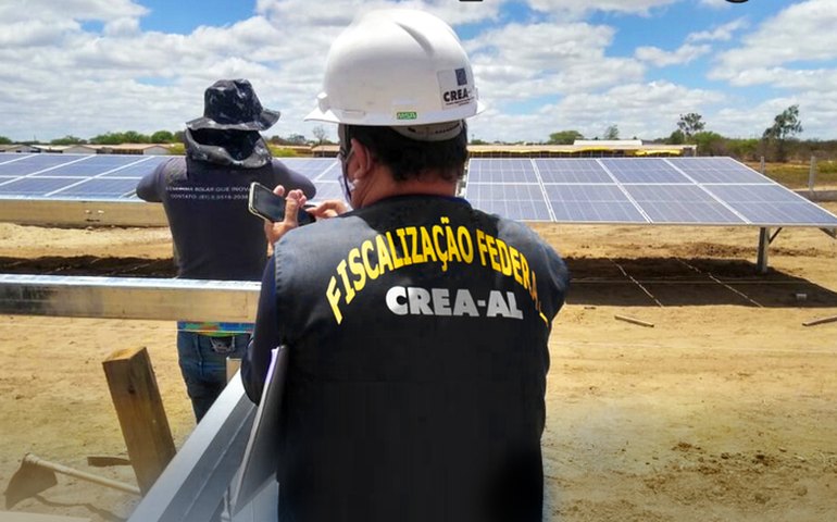 Fiscalização do Crea-AL prepara força-tarefa com alvo em empresas de energia solar