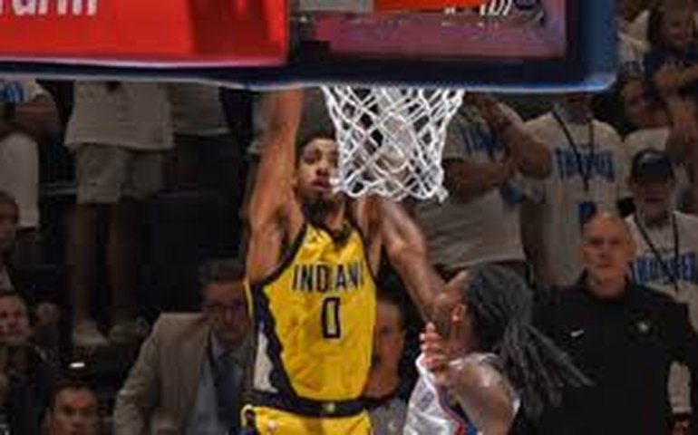 Haliburton se machuca, Oklahoma aproveita, derrota Indiana e é campeão da NBA