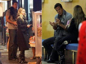 O casal também foi ao cinema