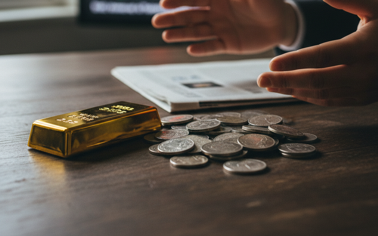 Ouro encerra estável enquanto prata despenca 8% após recordes e expectativa pelo Fed