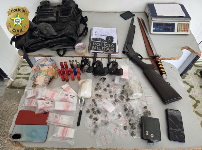 Polícia Civil prende suspeitos de homicídio em Girau do Ponciano e apreende materiais ilícitos
