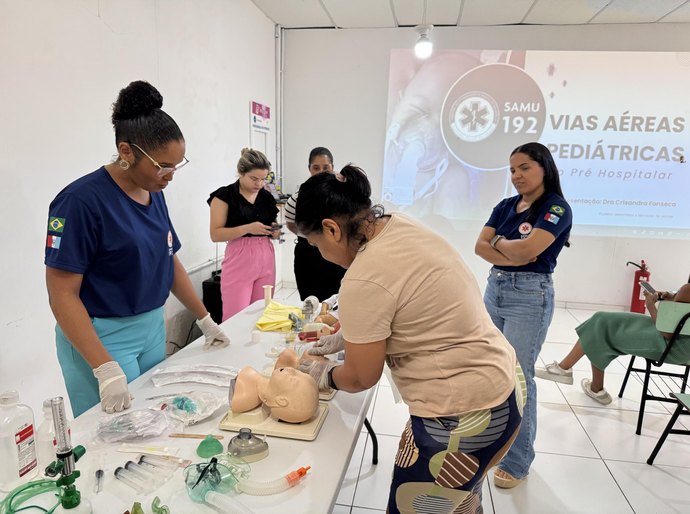 Samu Maceió forma segunda turma do Curso Avançado de Vias Aéreas Pediátricas