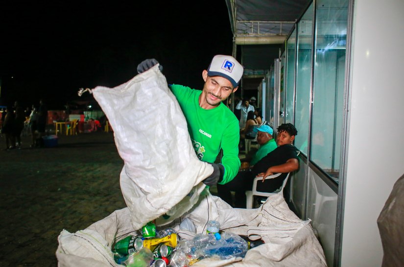 Ascamare arrecada cerca de 700 quilos de materiais recicláveis nos 2 dias de evento do Coruripe Arretado
