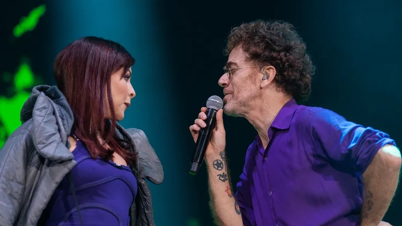Pitty e Nando em show de disco da dupla