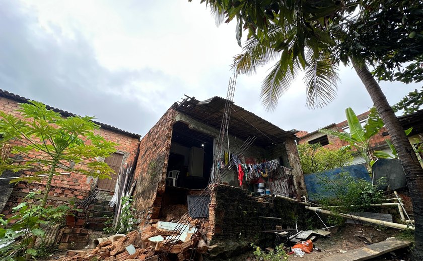 Fortes chuvas em Maceió causam desabamentos e alagamentos; Defesa Civil registra 23 ocorrências