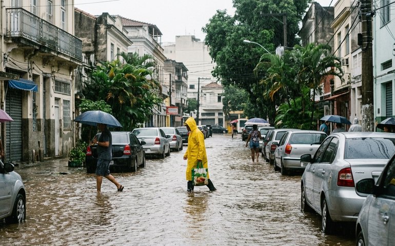 Chuva forte atinge vários bairros do Rio; confira previsão para esta quarta-feira