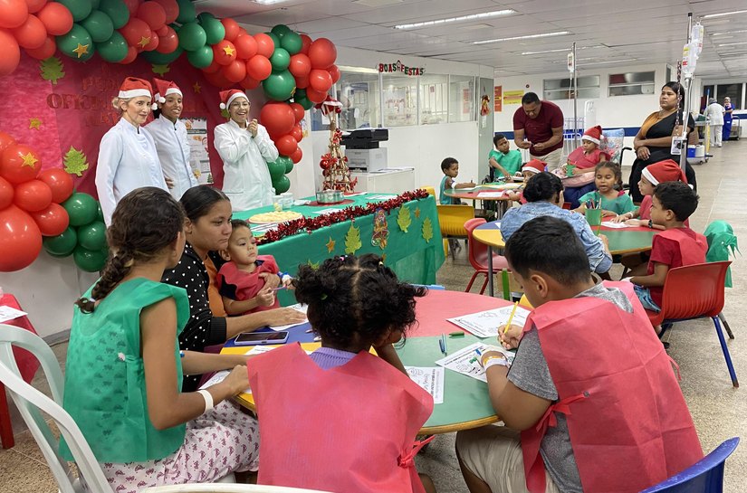 Oficina de Culinária Natalina leva sabor, aprendizado e afeto à Pediatria do HGE