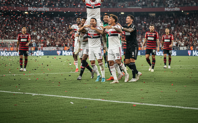 São Paulo reage em campo, vira sobre o Flamengo e estreia com vitória no Brasileirão