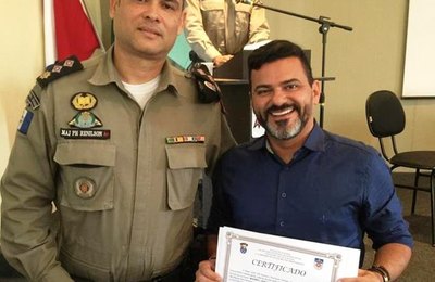 Presidente da Câmara de São Miguel é homenageado em solenidade da 1ª CPM 