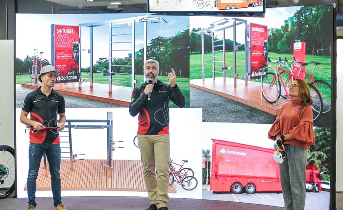 Santander Brasil anunciou ações para fomentar a prática do ciclismo no País.