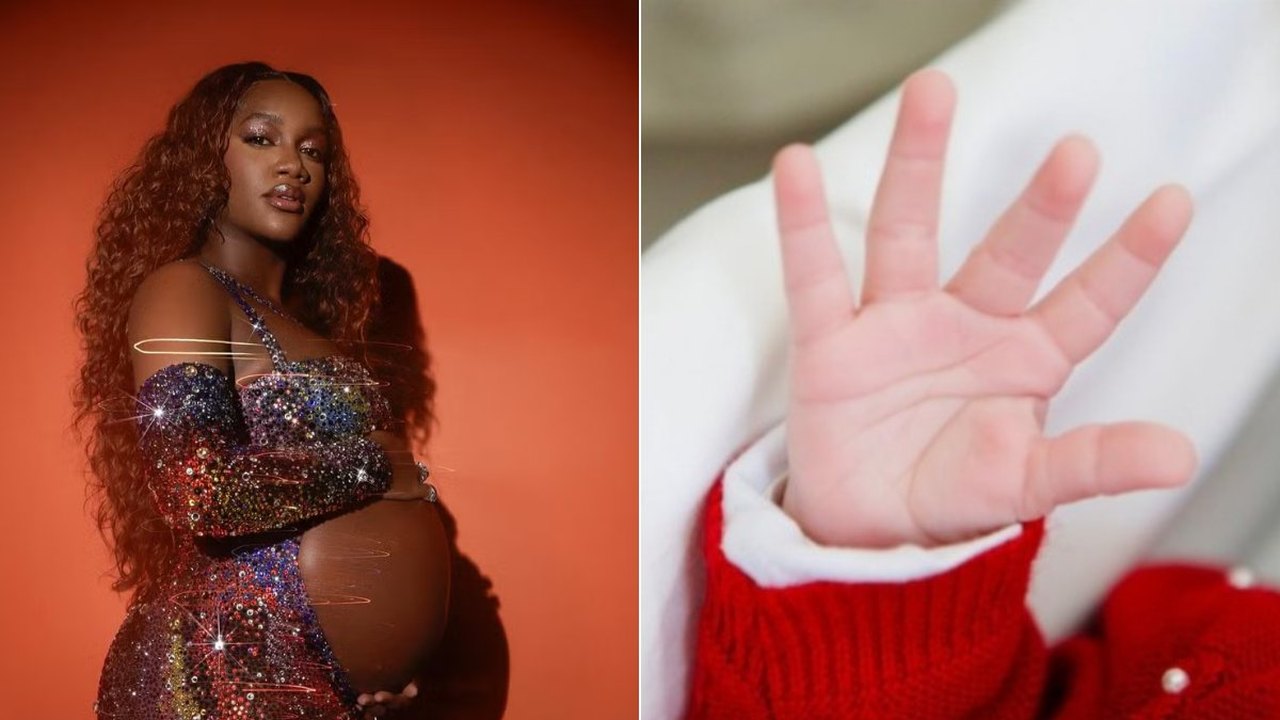 Cantora Iza dá à luz Nala, sua primeira filha, com o jogador Yuri Lima