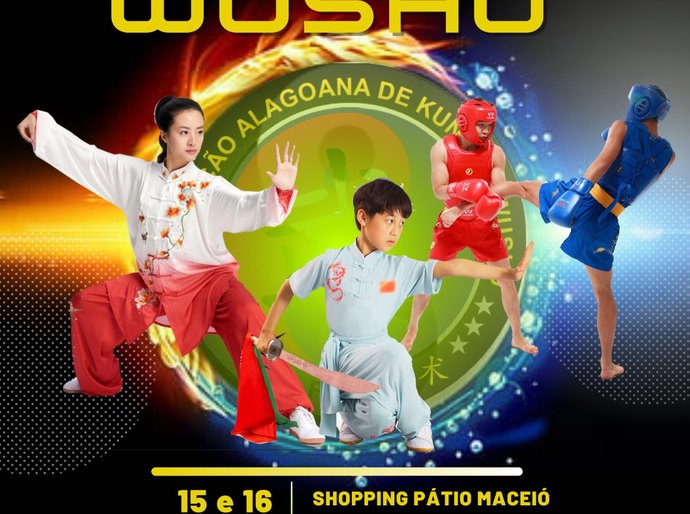 Shopping Pátio Maceió prepara o campeonato Alagoano Kung Fu Wushu