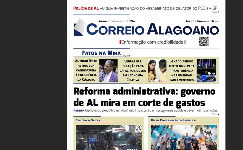 Reforma administrativa: governo de AL mira em corte de gastos