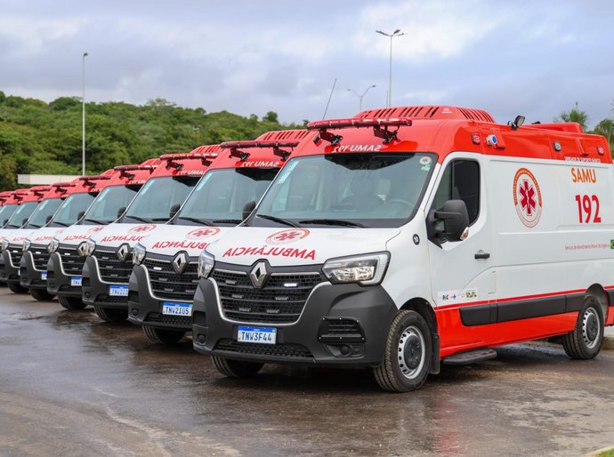 Governador Paulo Dantas entrega nesta quarta (17) ambulâncias do Samu para Atalaia e São Sebastião