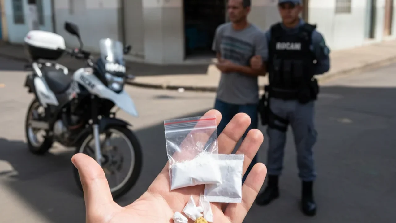 Suspeito é detido com cocaína e crack em ponto de tráfico no bairro Canafístula, em Arapiraca