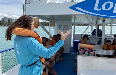 IMA/AL inicia nova edição do projeto Barco Escola nas piscinas naturais da Pajuçara
